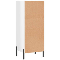 Credenza Bianco Lucido 34,5x32,5x90 cm in Legno Multistrato 828742