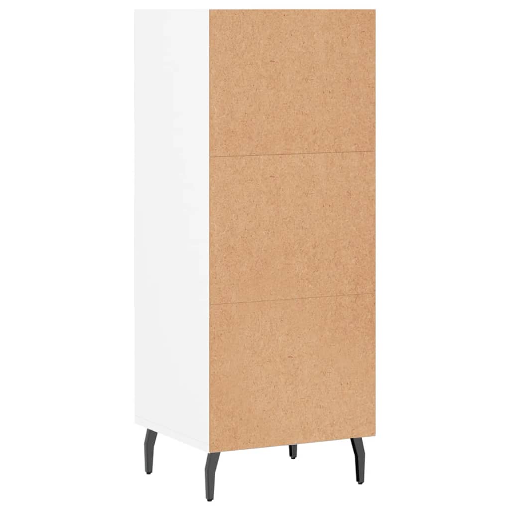 Credenza-Buffet-Armadio da cucina Bianca 34,5x32,5x90 cm in Legno Multistrato 518985