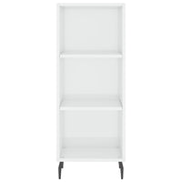 Credenza Bianco Lucido 34,5x32,5x90 cm in Legno Multistrato 828750