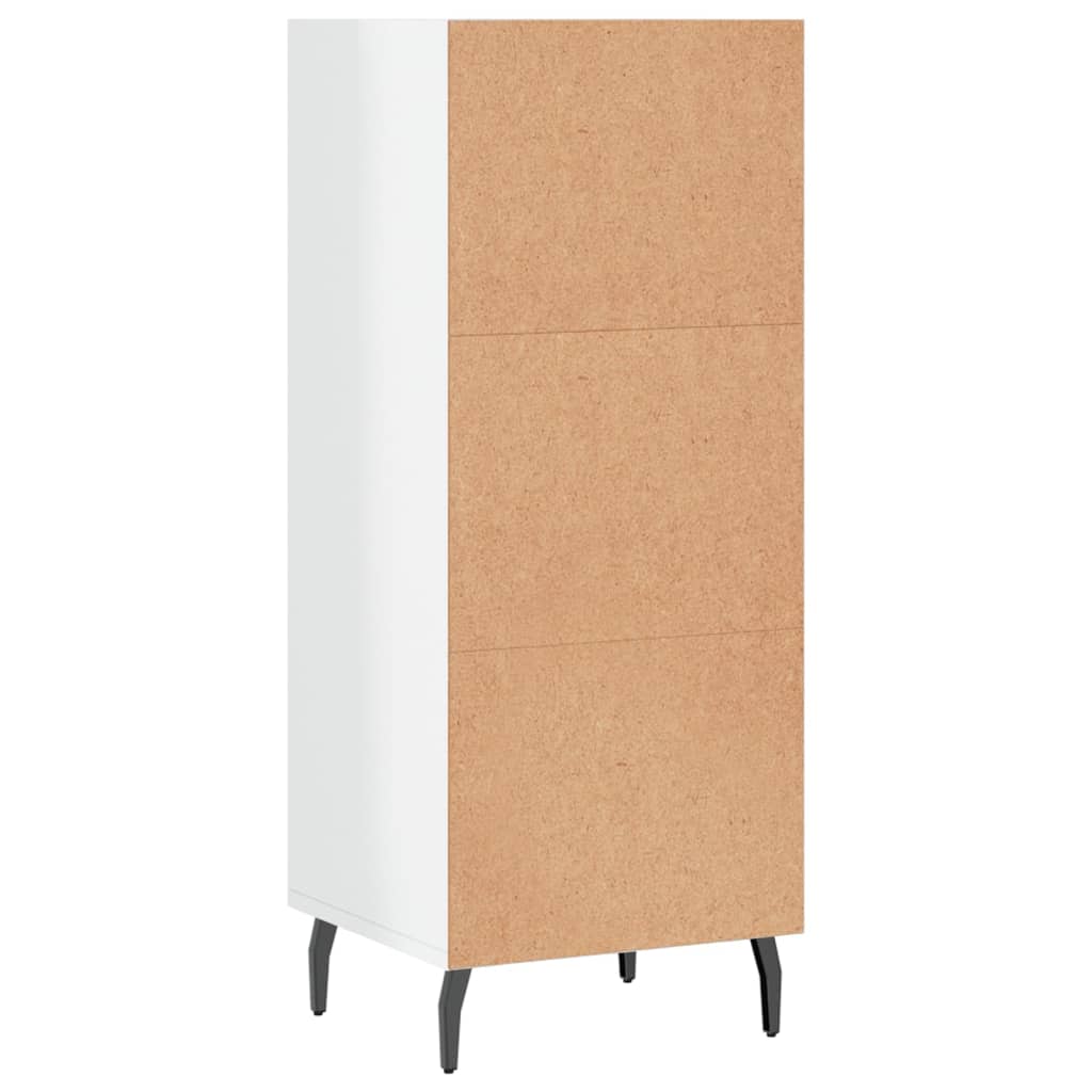 Credenza Bianco Lucido 34,5x32,5x90 cm in Legno Multistrato 828750