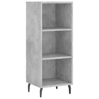 Credenza Grigio Cemento 34,5x32,5x90 cm in Legno Multistrato 828752