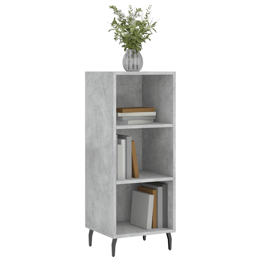 Credenza Grigio Cemento 34,5x32,5x90 cm in Legno Multistrato 828752