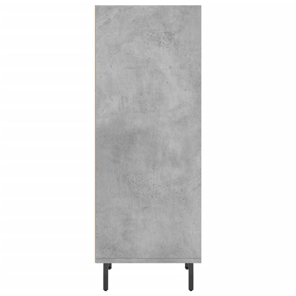 Credenza Grigio Cemento 34,5x32,5x90 cm in Legno Multistrato 828752