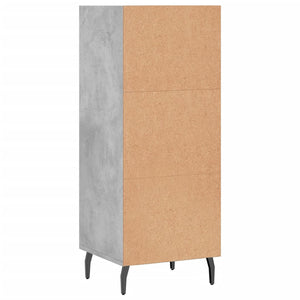 Credenza Grigio Cemento 34,5x32,5x90 cm in Legno Multistrato 828752