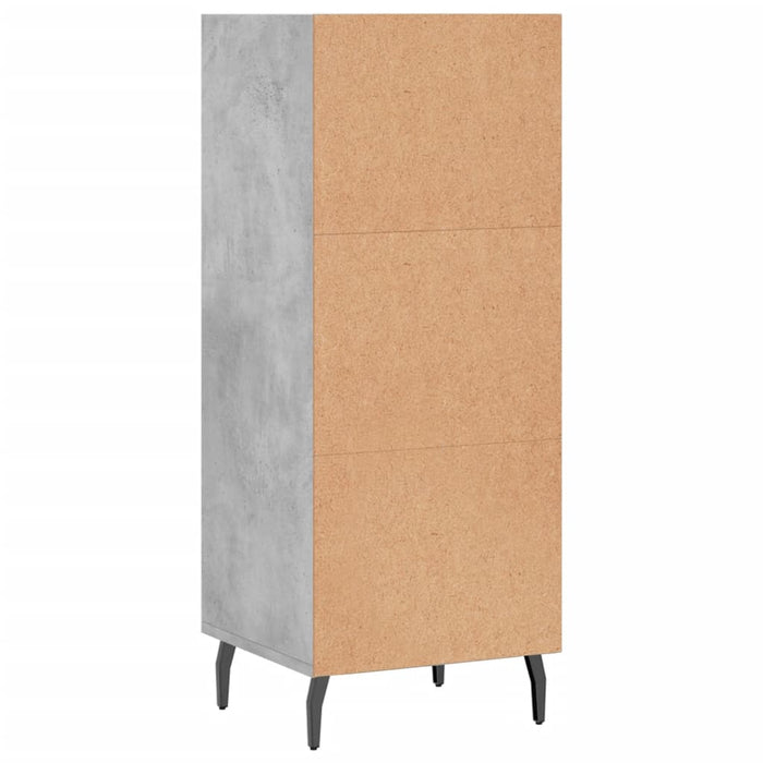 Credenza Grigio Cemento 34,5x32,5x90 cm in Legno Multistrato 828752