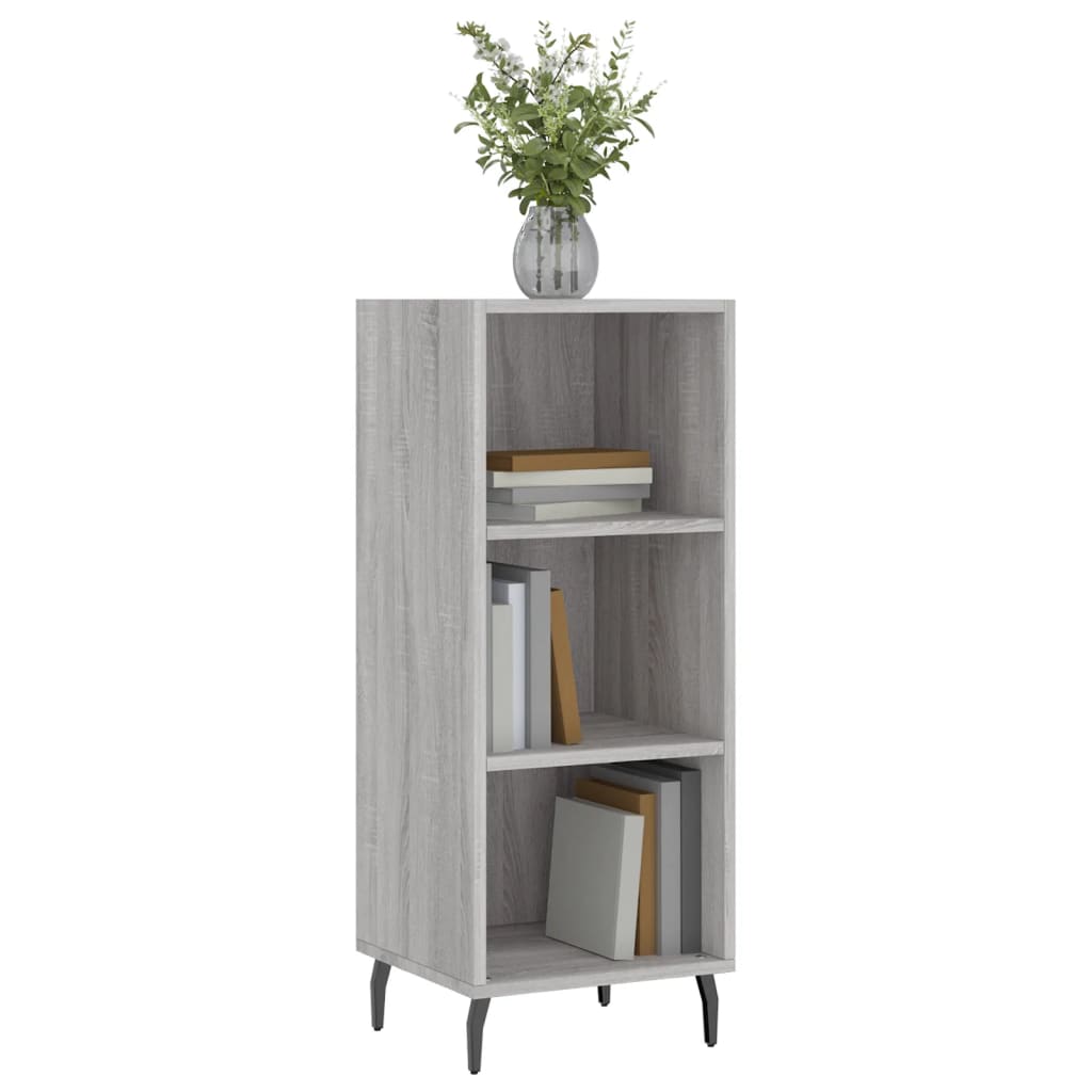 Credenza Grigio Sonoma 34,5x32,5x90 cm in Legno Multistrato 828754