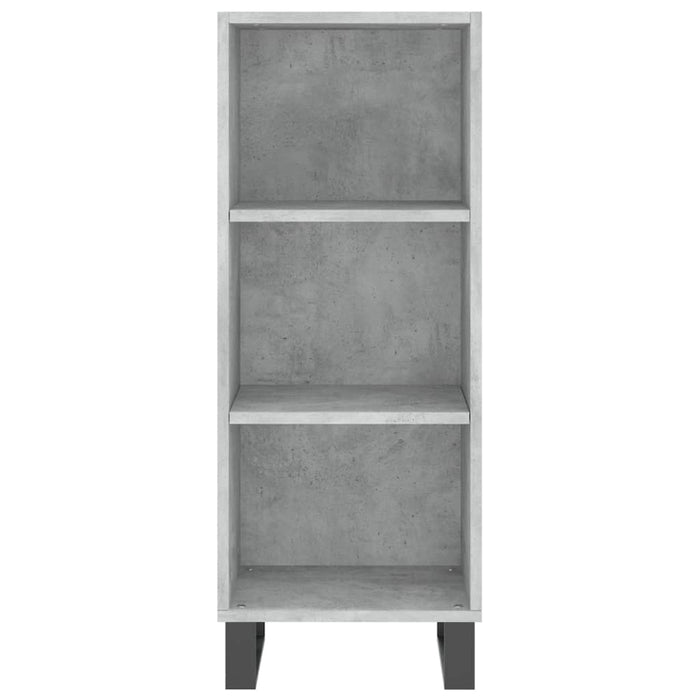 Credenza Grigio Cemento 34,5x32,5x90 cm in Legno Multistrato 828760