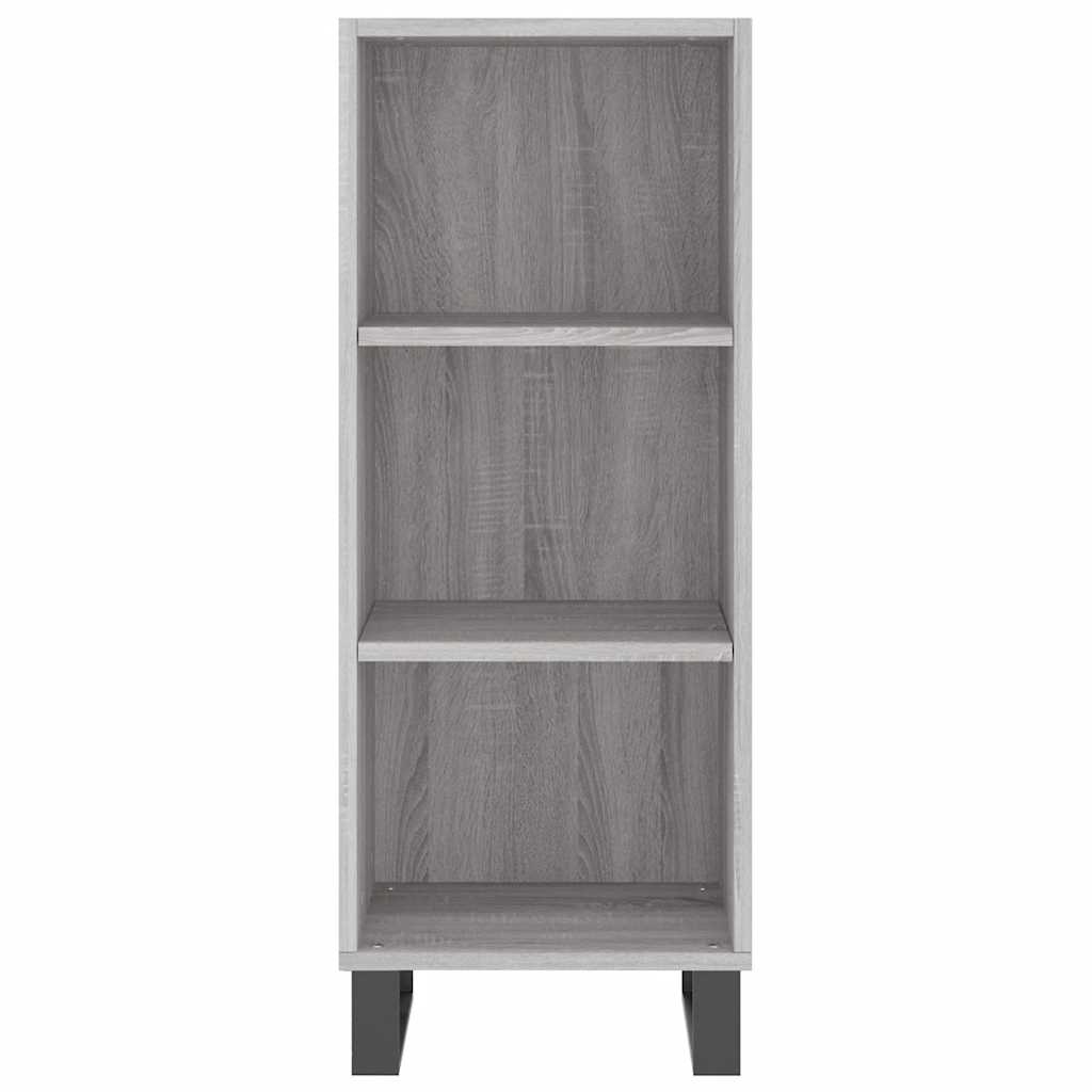 Credenza Grigio Sonoma 34,5x32,5x90 cm in Legno Multistrato 828762
