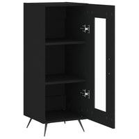 Credenza Nero 34,5x34x90 cm in Legno Multistrato 828765