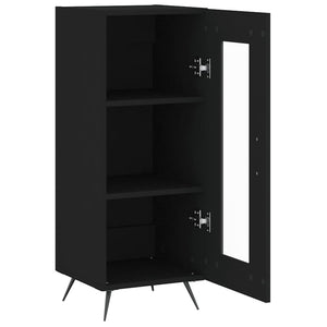 Credenza Nero 34,5x34x90 cm in Legno Multistrato 828765