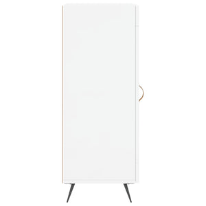 Credenza Bianco Lucido 34,5x34x90 cm in Legno Multistrato 828766