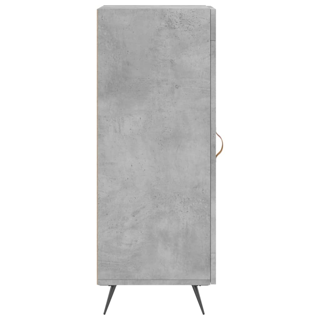 Credenza Grigio Cemento 34,5x34x90 cm in Legno Multistrato 828768