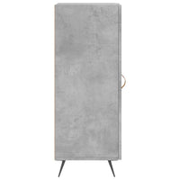 Credenza Grigio Cemento 34,5x34x90 cm in Legno Multistrato 828768