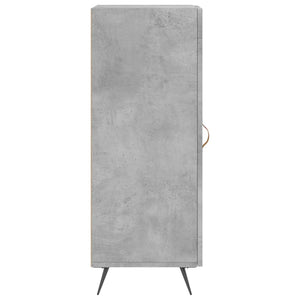 Credenza Grigio Cemento 34,5x34x90 cm in Legno Multistrato 828768