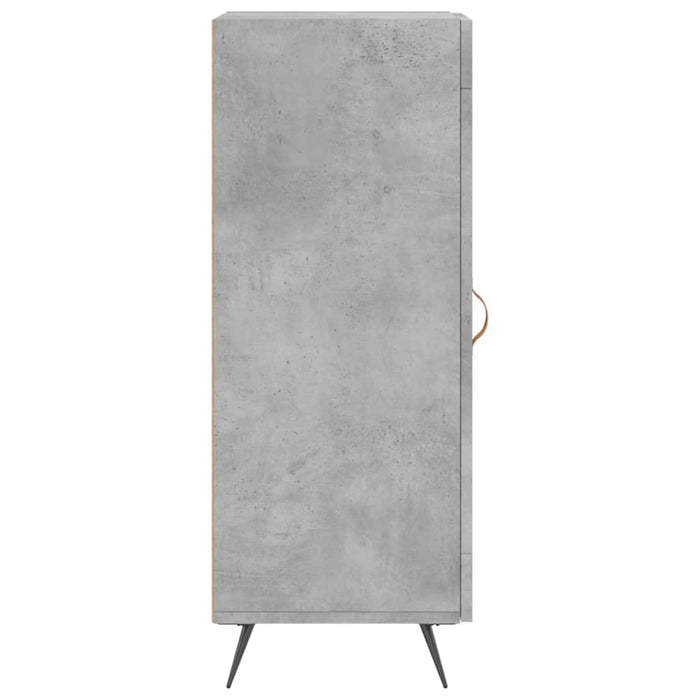 Credenza Grigio Cemento 34,5x34x90 cm in Legno Multistrato 828768