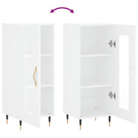 Credenza Bianca 34,5x34x90 cm in Legno Multistrato 828772