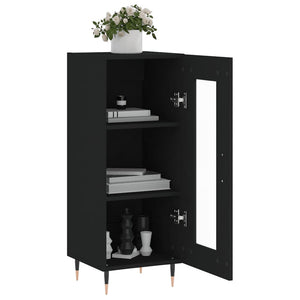 Credenza Nero 34,5x34x90 cm in Legno Multistrato 828773