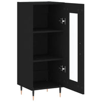 Credenza Nero 34,5x34x90 cm in Legno Multistrato 828773