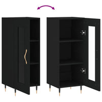 Credenza Nero 34,5x34x90 cm in Legno Multistrato 828773