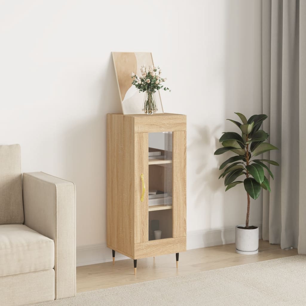 Credenza Rovere Sonoma 34,5x34x90 cm in Legno Multistrato 828775