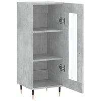 Credenza Grigio Cemento 34,5x34x90 cm in Legno Multistrato 828776