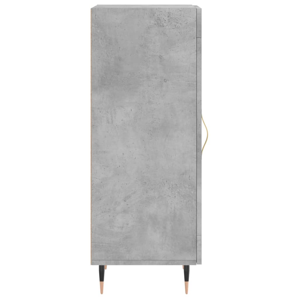 Credenza Grigio Cemento 34,5x34x90 cm in Legno Multistrato 828776