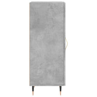 Credenza Grigio Cemento 34,5x34x90 cm in Legno Multistrato 828776