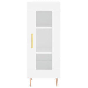 Credenza buffet cassettiera mobile contenitore organizer cucina soggiorno soggiorno 34,5 x 34 x 90 cm derivati ​​del legno bianco 02_0030238