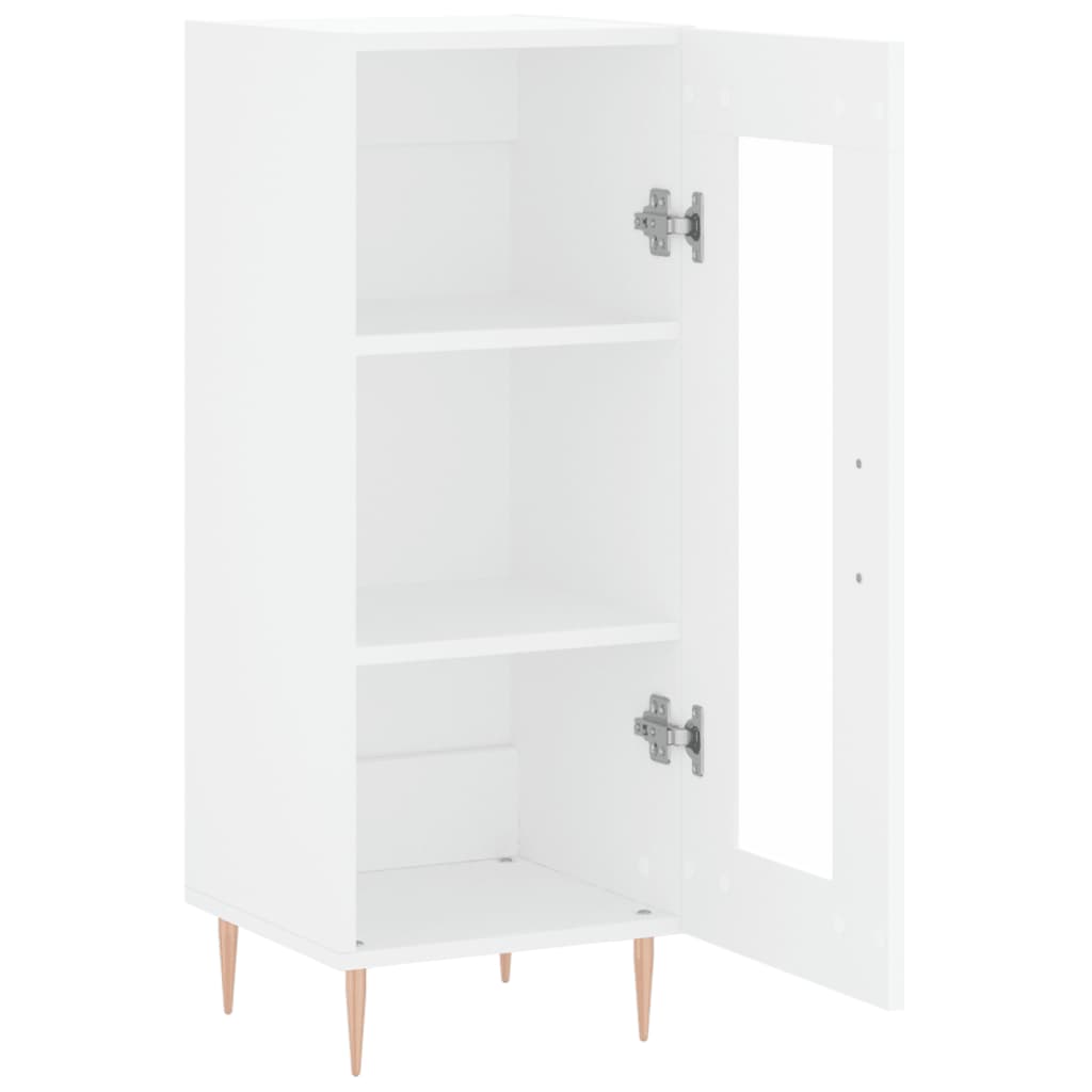 Credenza buffet cassettiera mobile contenitore organizer cucina soggiorno soggiorno 34,5 x 34 x 90 cm derivati ​​del legno bianco 02_0030238