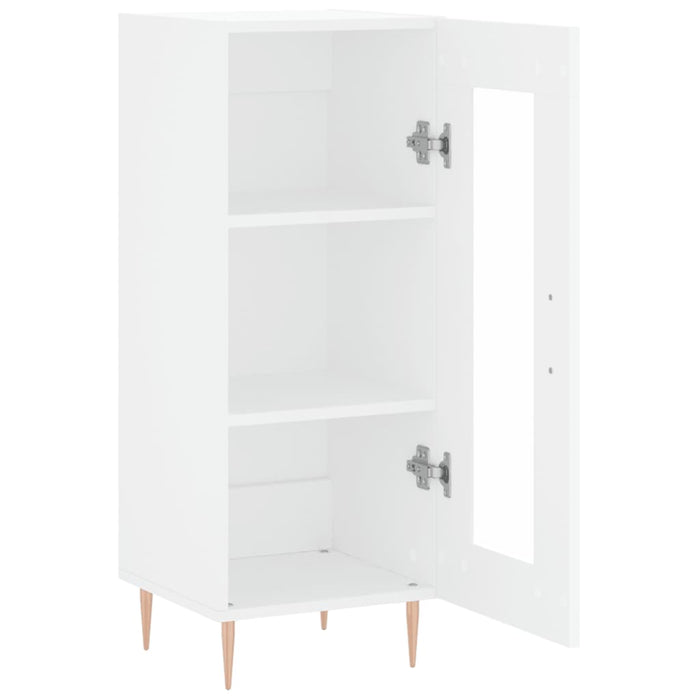 Credenza buffet cassettiera mobile contenitore organizer cucina soggiorno soggiorno 34,5 x 34 x 90 cm derivati ​​del legno bianco 02_0030238