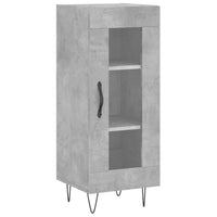 Credenza Grigio Cemento 34,5x34x90 cm in Legno Multistrato 828792