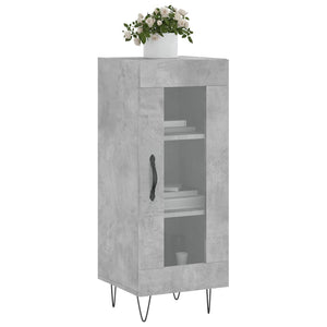 Credenza Grigio Cemento 34,5x34x90 cm in Legno Multistrato 828792