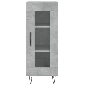 Credenza Grigio Cemento 34,5x34x90 cm in Legno Multistrato 828792