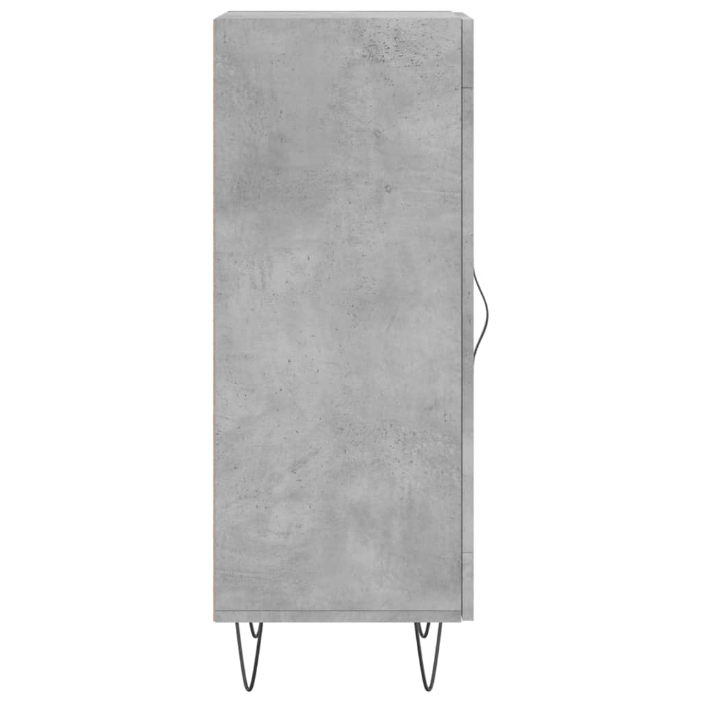 Credenza Grigio Cemento 34,5x34x90 cm in Legno Multistrato 828792