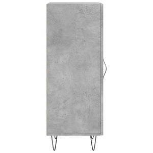 Credenza Grigio Cemento 34,5x34x90 cm in Legno Multistrato 828792