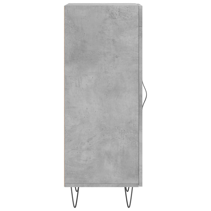 Credenza Grigio Cemento 34,5x34x90 cm in Legno Multistrato 828792