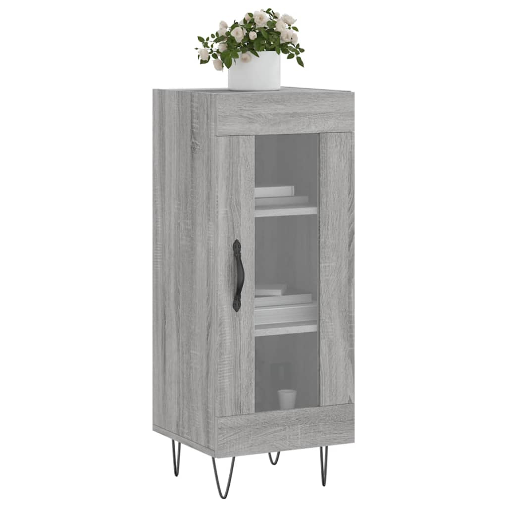 Credenza Grigio Sonoma 34,5x34x90 cm in Legno Multistrato 828794