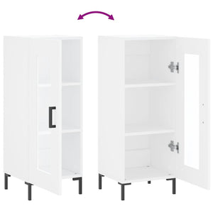 Credenza Bianca 34,5x34x90 cm in Legno Multistrato 828796