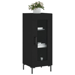Credenza Nero 34,5x34x90 cm in Legno Multistrato 828797