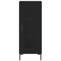 Credenza Nero 34,5x34x90 cm in Legno Multistrato 828797