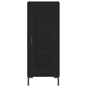 Credenza Nero 34,5x34x90 cm in Legno Multistrato 828797