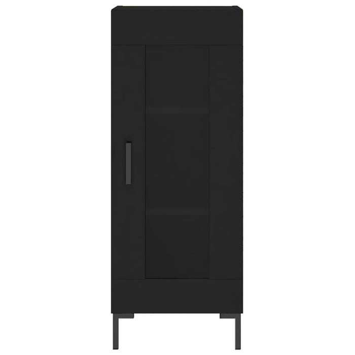 Credenza Nero 34,5x34x90 cm in Legno Multistrato 828797