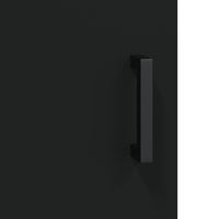 Credenza Nero 34,5x34x90 cm in Legno Multistrato 828797