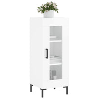 Credenza Bianco Lucido 34,5x34x90 cm in Legno Multistrato 828798