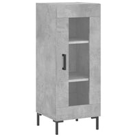 Credenza buffet cassettiera mobile contenitore organizer cucina soggiorno soggiorno 34,5 x 34 x 90 cm derivati ​​del legno grigio 02_0031905