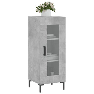 Credenza Grigio Cemento 34,5x34x90 cm in Legno Multistratocod mxl 80026