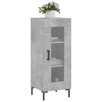 Credenza-Buffet-Armadio da cucina Grigio Cemento 34,5x34x90 cm in Legno Multistrato 400761