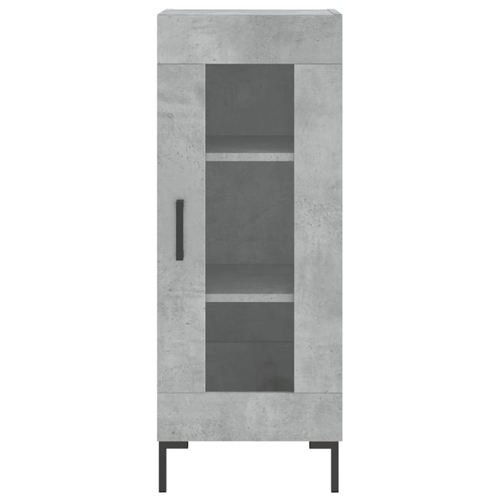 Credenza buffet cassettiera mobile contenitore organizer cucina soggiorno soggiorno 34,5 x 34 x 90 cm derivati ​​del legno grigio 02_0031905