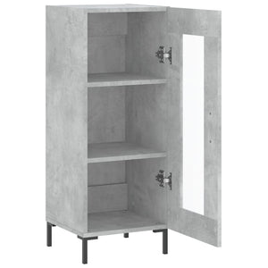 Credenza buffet cassettiera mobile contenitore organizer cucina soggiorno soggiorno 34,5 x 34 x 90 cm derivati ​​del legno grigio 02_0031905
