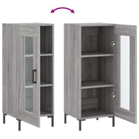Credenza Grigio Sonoma 34,5x34x90 cm in Legno Multistrato 828802
